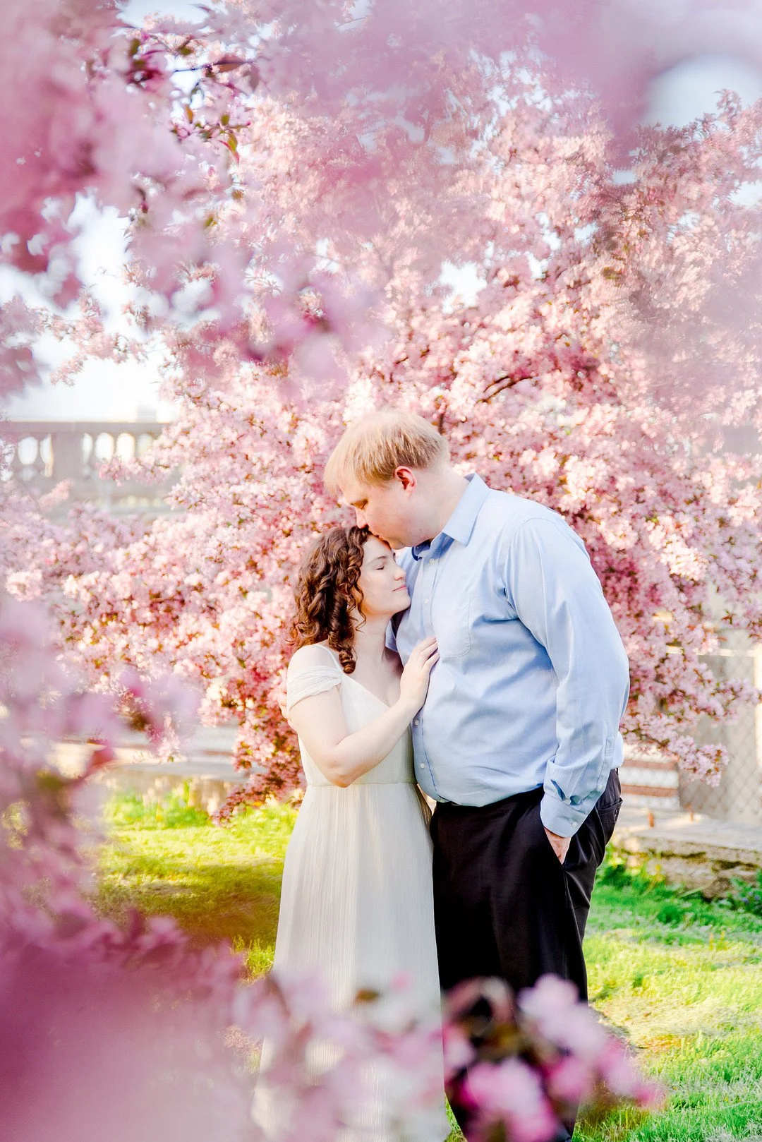 Romantic Cherry Blossom Engagement in Chicago — CHI thee WED
